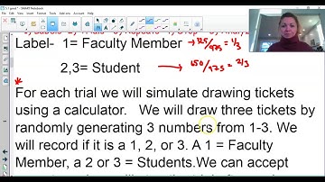 Steps 1-3 of Simulation (unit 4 AP Stats)