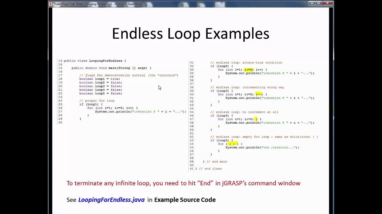 looping for endless - YouTube
