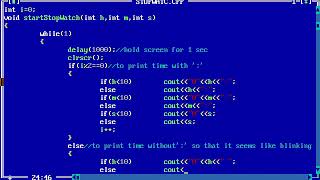 Simple stop watch without using graphics | C++