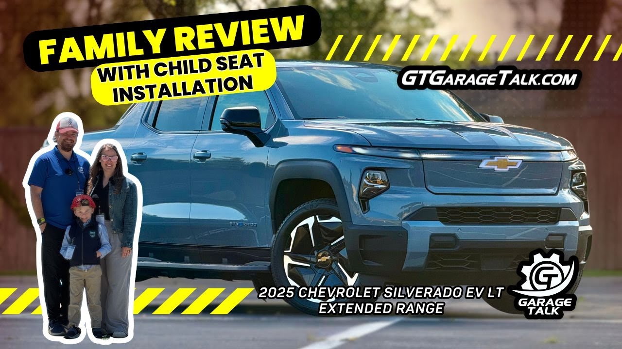 2025 Chevrolet Silverado EV LT Extended Range // Family Review with Child Seat Installation