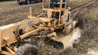 5075E To The Rescue. 503 Galion Motor Grader Is SUNK!!!!!!