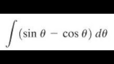 Evaluate the indefinite integral for (sin x - cos x) dx