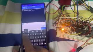 Bluetooth Terminal HC-05 x PIC18F4550 MCU with LED testing