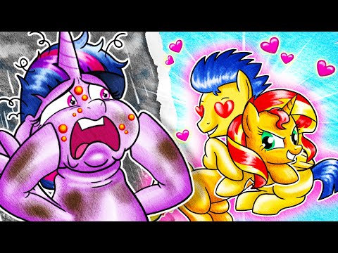 PONY Makeover: Ugly Twilight Was Betrayed By Her Lover | Paper Stop Motion | 재미있는 스톱 모션 만화