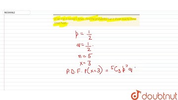 A fair coin is tossed 5 times . Find the probability that it shows exactly three times head.