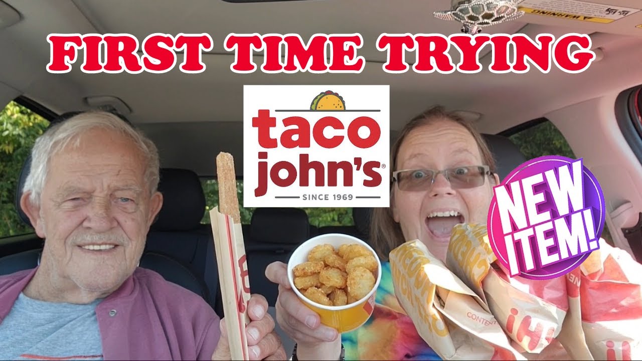 Taco John's NEW Cheddar Crunch Taco Review YouTube