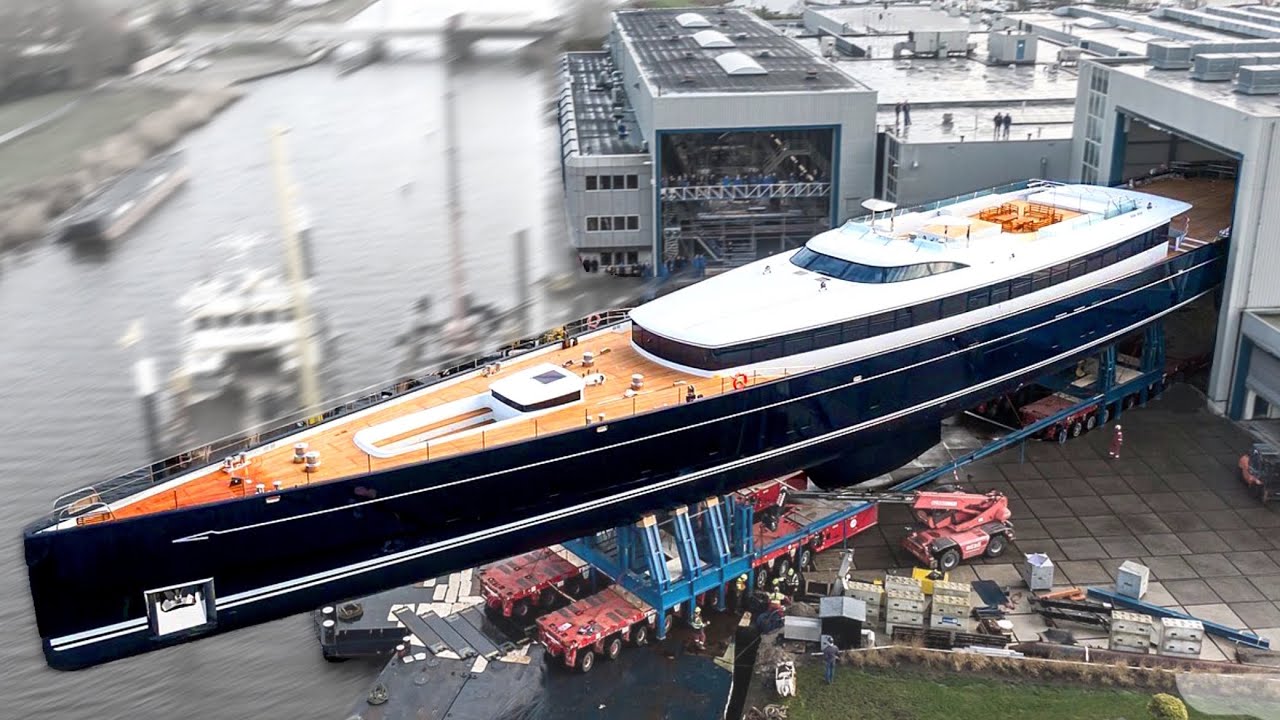 Superyacht Construction Inside a Mega Factory
