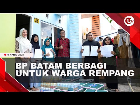 BP BATAM BAGIKAN SEMBAKO KEPADA 94 KEPALA KELUARGA ASAL REMPANG | U-NEWS