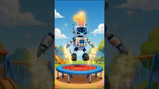 🤖 Robot Counts 1 to 10 | Fun Kids Learning Song 🔢 | Watch Full Video in Description | #shorts