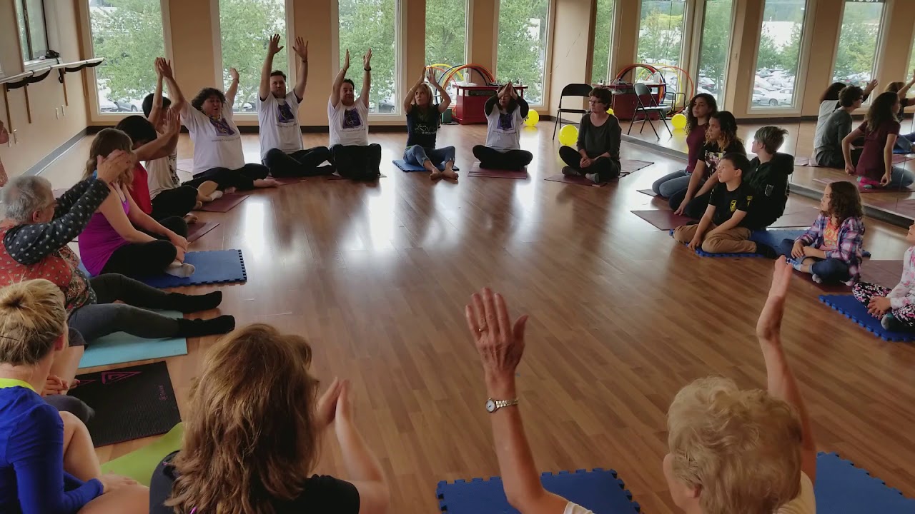 Laughter Yoga Closing Ritual at Eastside Laughter Club