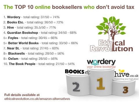 The Top 10 Online Book Sellers Who Don't Avoid Tax