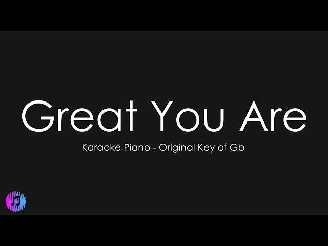 Jordan Smith - Great You Are | Piano Karaoke [Original Key of Gb] class=