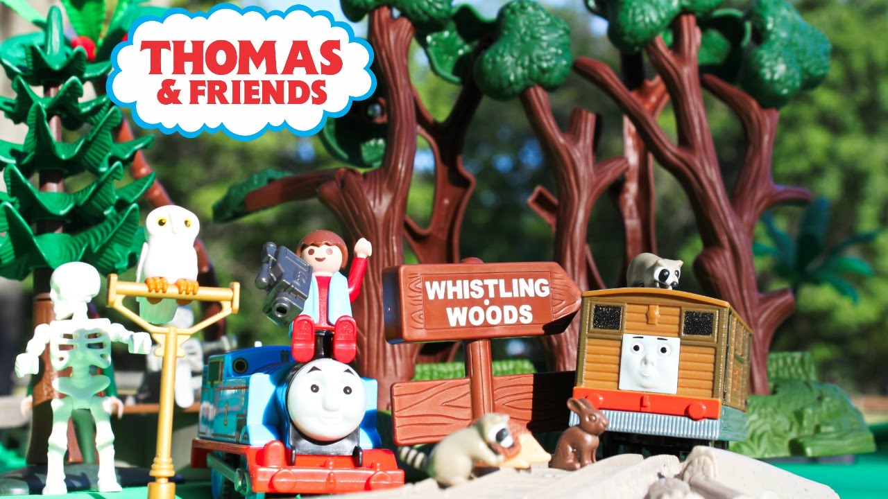 THOMAS AND FRIENDS TRACKMASTER TOBY'S WHISTLING WOODS Accidents will