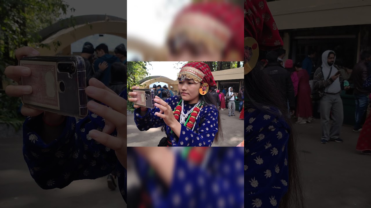 Wore Local traditional dress in Darjeeling. ama, dede, bainee ani mo