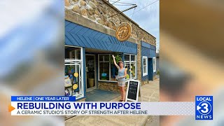 HELENE | ONE YEAR LATER: NC art studio rebuilds after facing repeated natural disasters