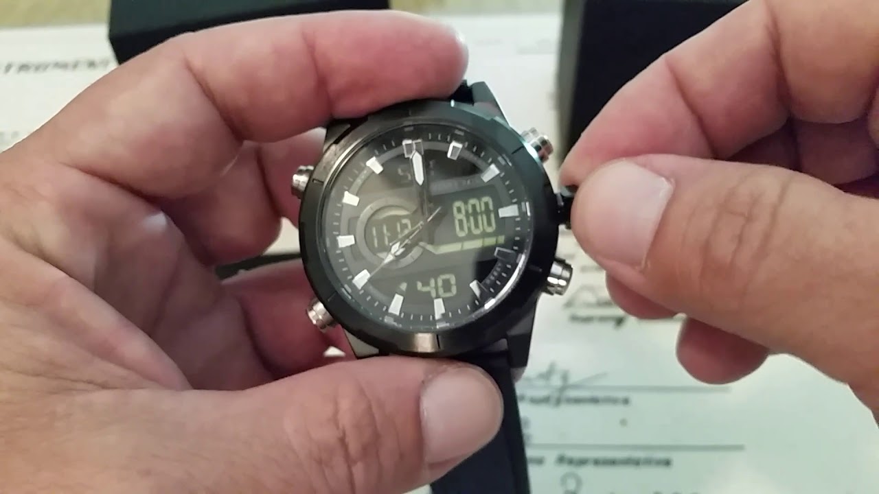 Menton Ezil Digital/Analog Sports Watch - YouTube