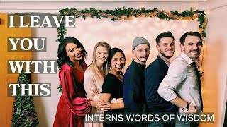Interns' Words of Wisdom | 19-20 Intern Team | The INN