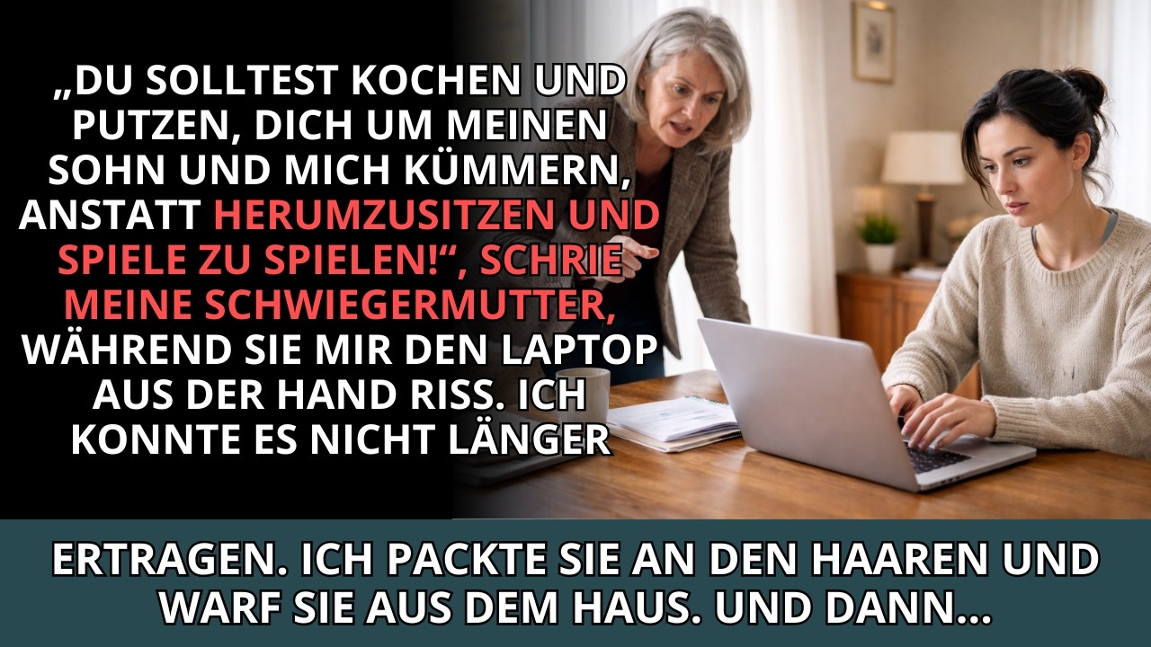 An einem Sonntag im November stand meine Schwiegermutter Renate plötzlich auf, riss meinen Laptop hoch und schrie, ich würde ihren Sohn entehren. In unserer Küche roch es nach Rouladen, draußen...