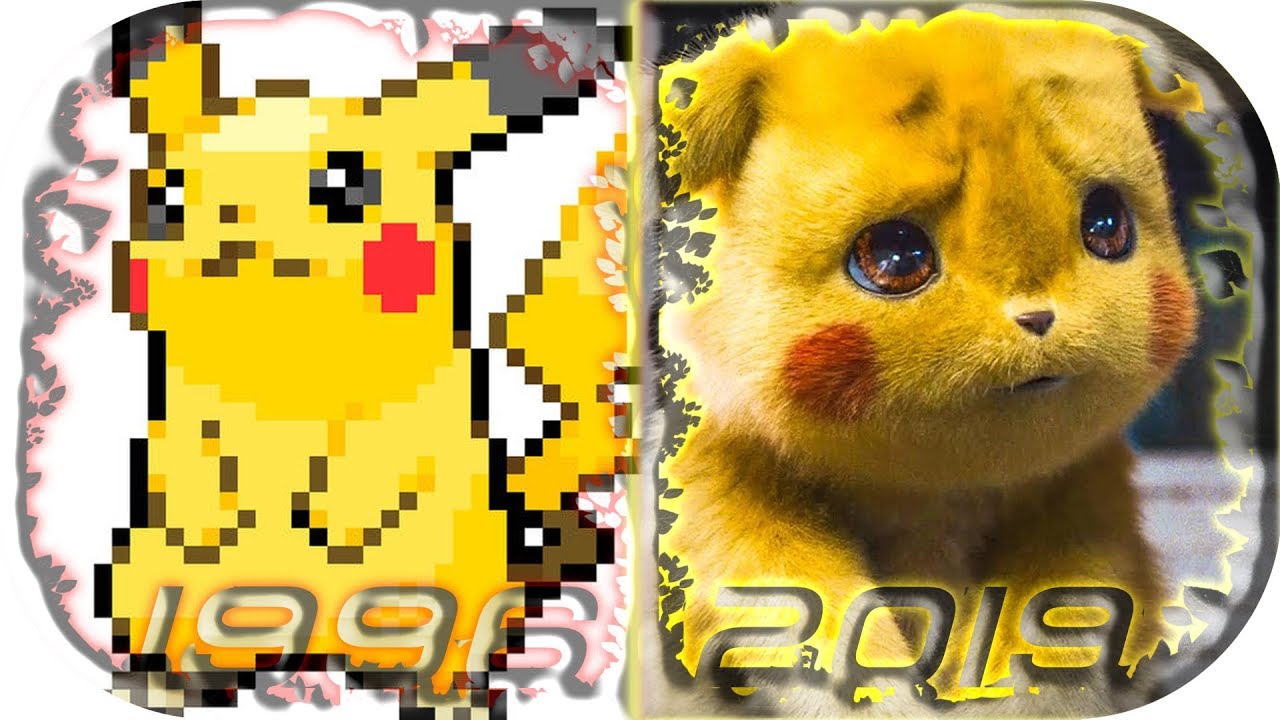 Evolution Of Pikachu In Games 1996 2019 Pokemon Detective Pikachu Game Gameplay Pikachu Funny Dance