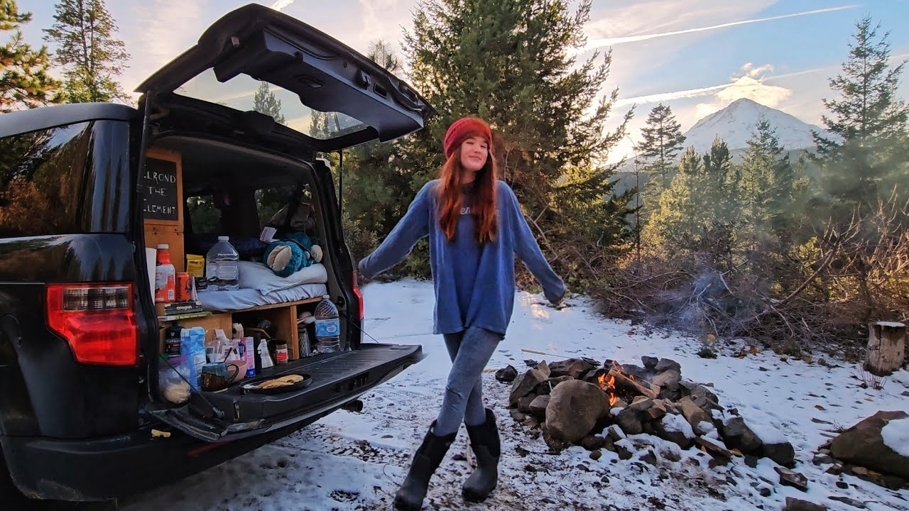 car camping in the mountains - thanksgiving special