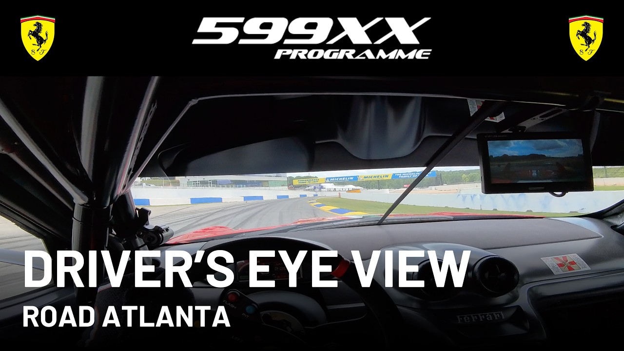 PURE SOUND!!! Ferrari 599 XX EVO Onboard | Road Atlanta | Driver's