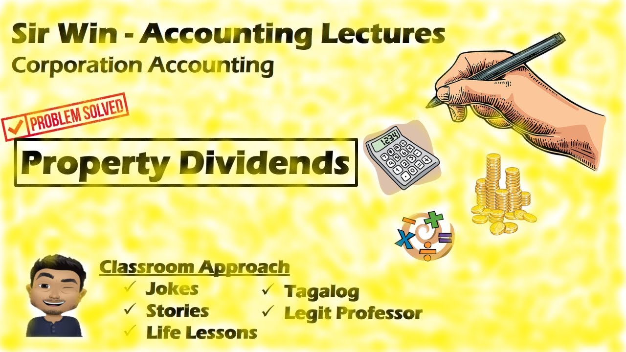Lecture 12 Property Dividends. [Corporation Accounting] YouTube