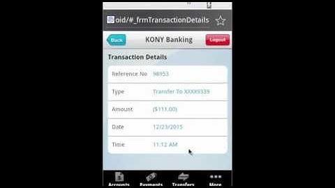 KonyOne Mobile Banking HTML5 Demo