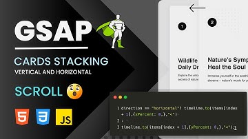 GSAP Scroll Effects: Card Stacking Animation Tutorial (2025) 🚀✨