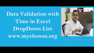 MS Excel Data Validation with Time Feature in Hindi