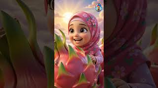 “Muslim Kids Ride a Dragon Fruit Train, Orange Swing &amp; Grape Balloon! 🚂🍊🍇✨”