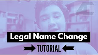 Legal Name Change Tutorial | FTM Transgender Transition