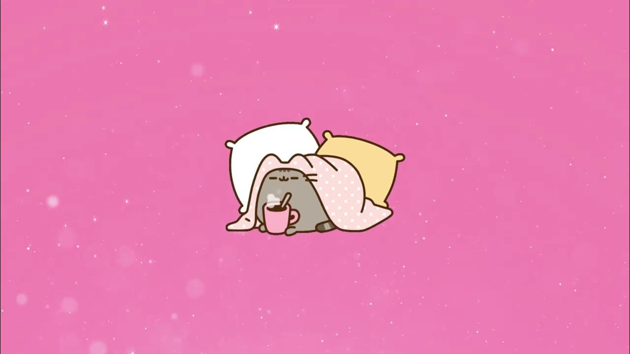 Kawaii Sleeping Kitty PC live wallpapers HD FREE DOWNOLAD loop