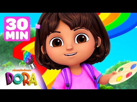 dora♡ Dora's Fun with Colors! w/ Boots #2 🎨 30 Minutes | Dora & Friends