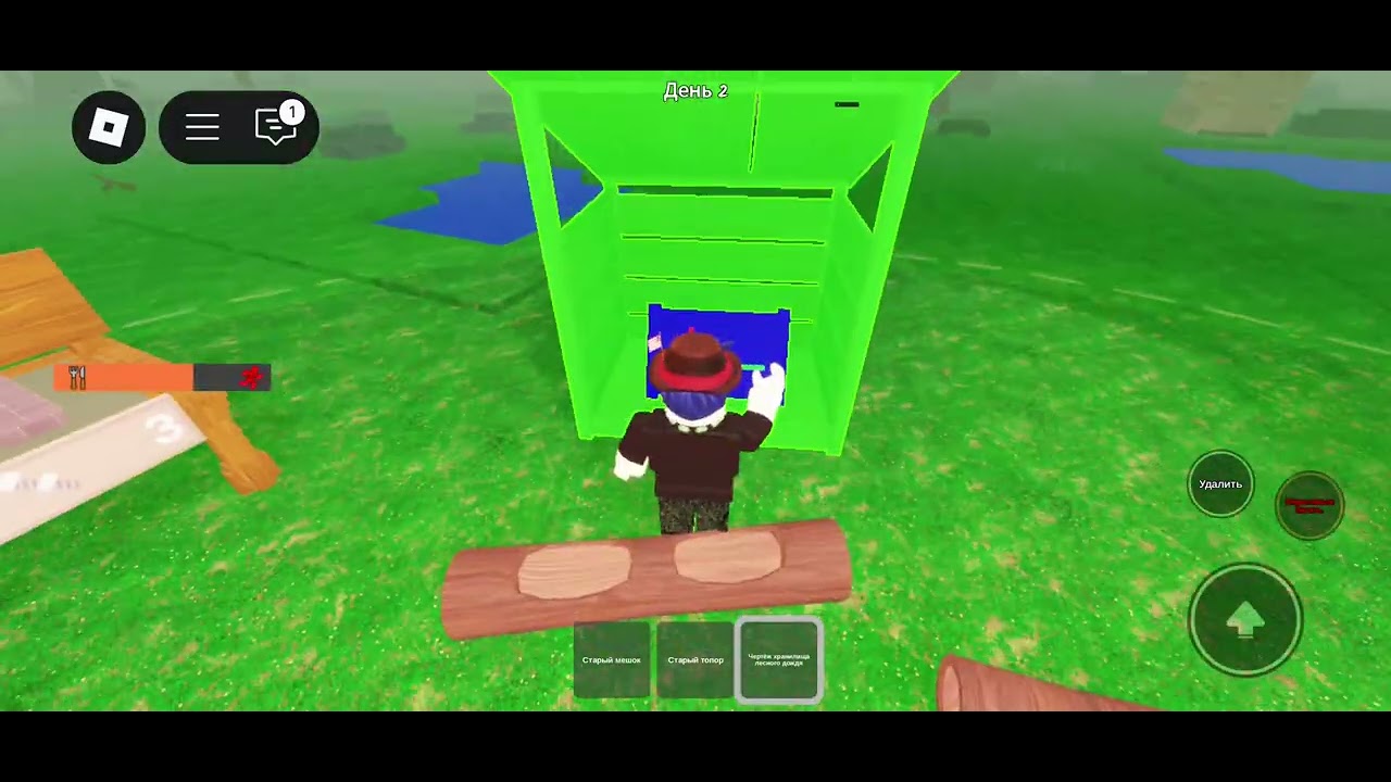 Я играю со сестрой в 99 дней в лесу/ROBLOX/ AMIR YT