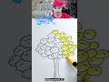 Как правильно рисовать Дерево🌳 с кроной? #shorts