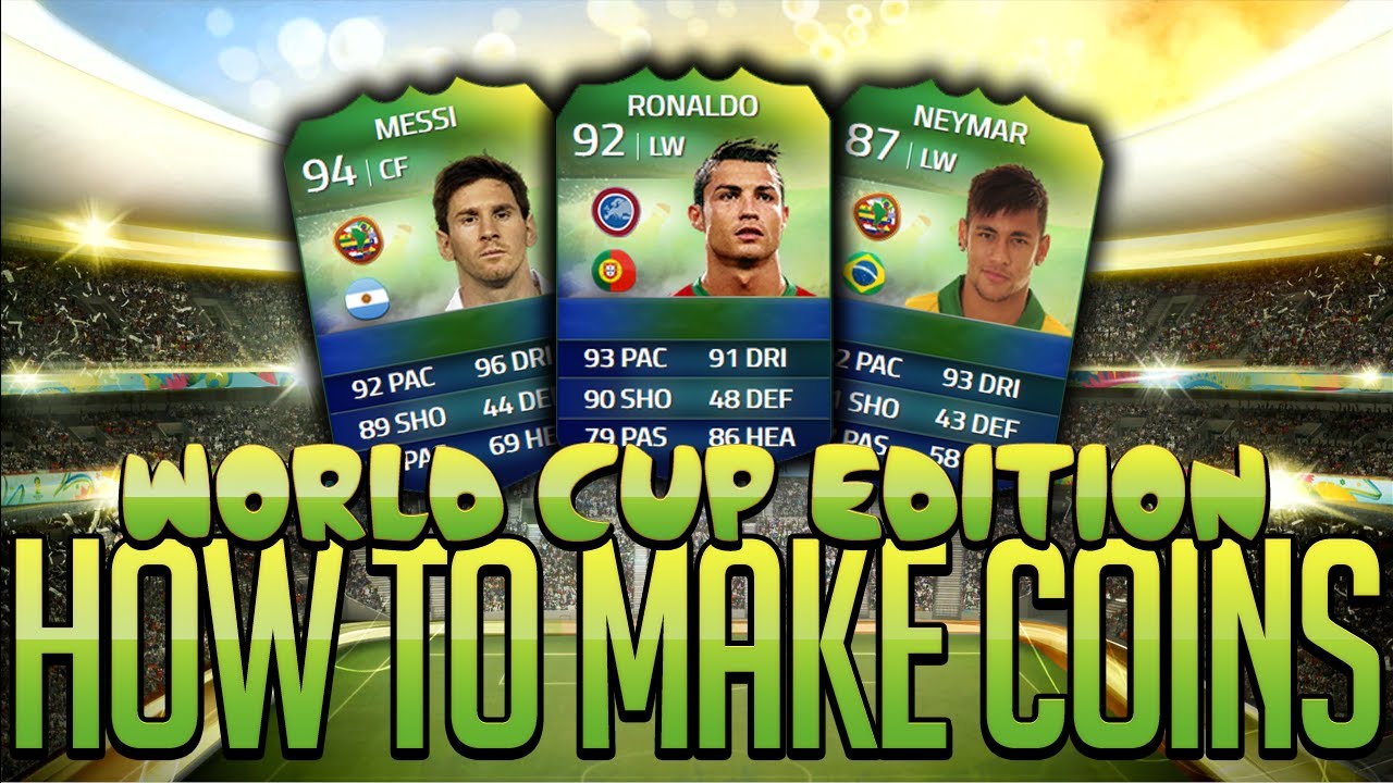 FIFA 14 World Cup Ultimate Team | How To Make Coins World Cup Edition! Trading Tip!