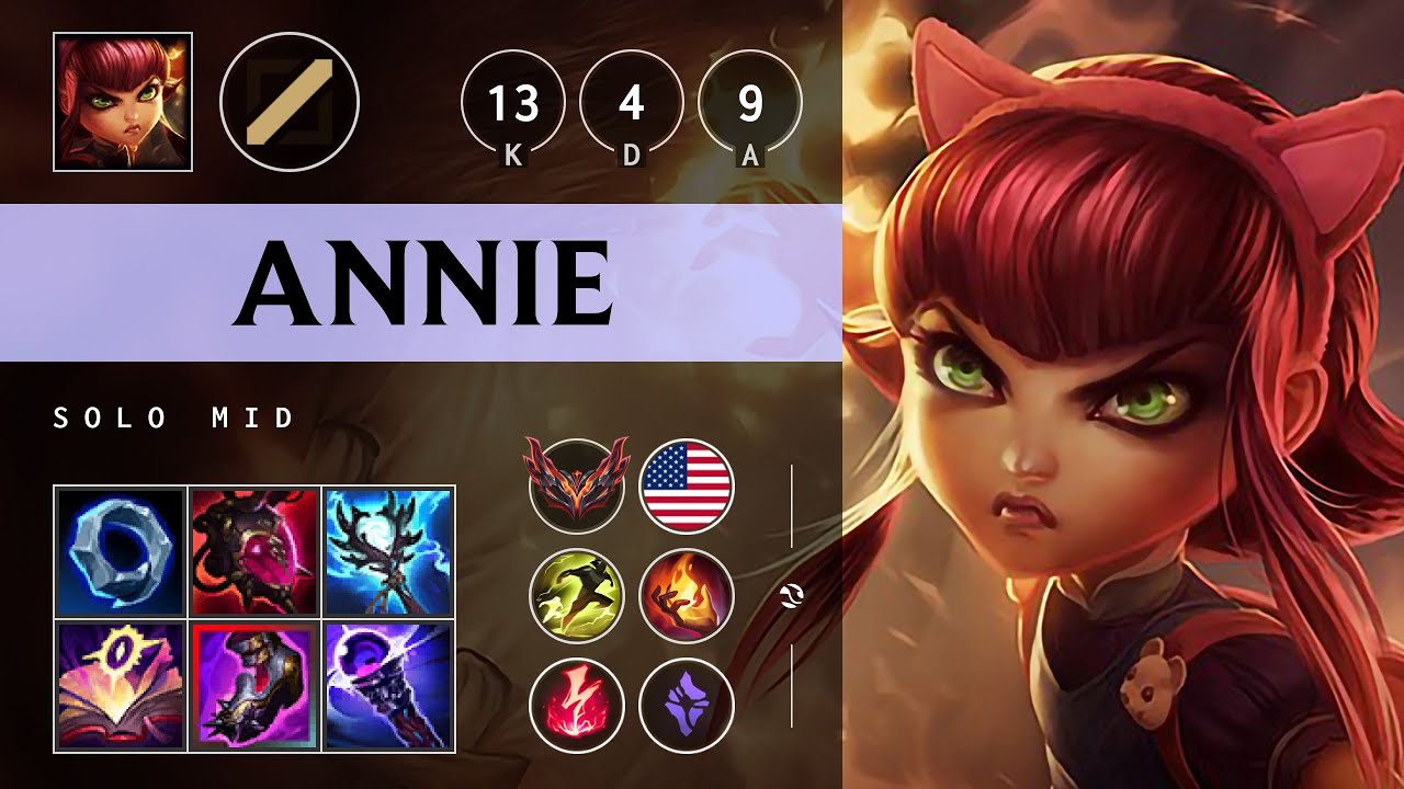 Annie Mid vs Elise - NA Grandmaster Patch 25.21