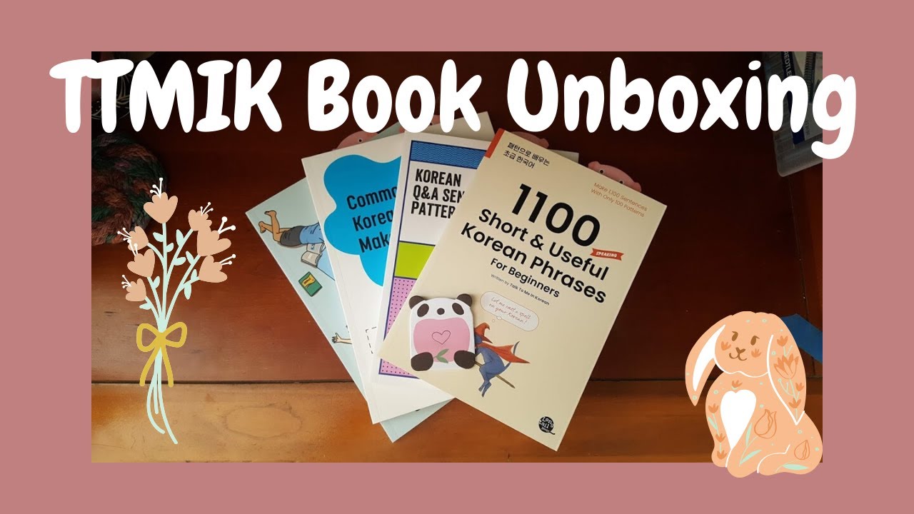 Talk To Me In Korean textbook unboxing