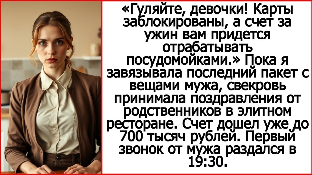 Гуляйте, девочки! Карты заблокированы, а счет за ужин вам придется отрабатывать посудомойками.