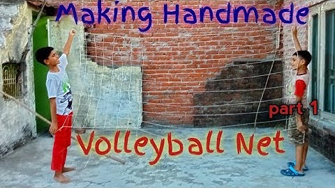 Making Handmade Volleyball Net 🤩