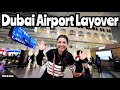 Dubai international airport dxb  5 hour layover all night travel airport dubai