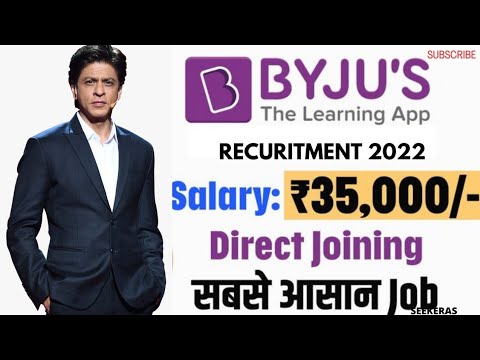 Job Updates - BYJU'S -  BUSINESS DEVELOPMENT EXECUTIVE  || Seekeras  || 24 July 2022