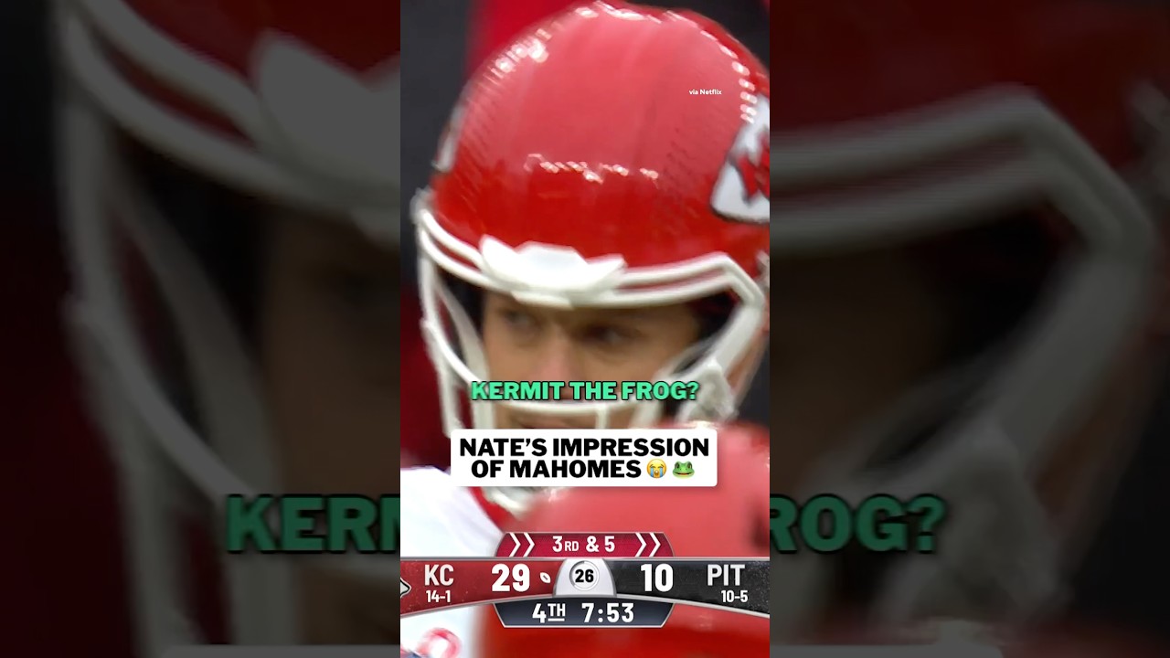 Nate’s impression of Mahomes 😭