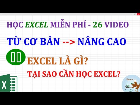 Excel cơ bản đến nâng cao cho người mới bắt đầu | Bài 00 Excel là gì? Tại sao lại học Excel?