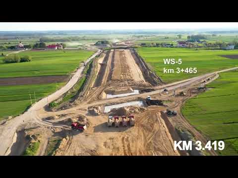 S61 Łomża – Kolno - film z powietrza - Kwiecień 2023