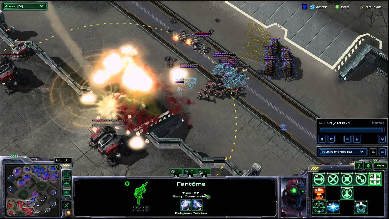 #0001 Nuke Kill's record ! [SC2 FR] - YouTube