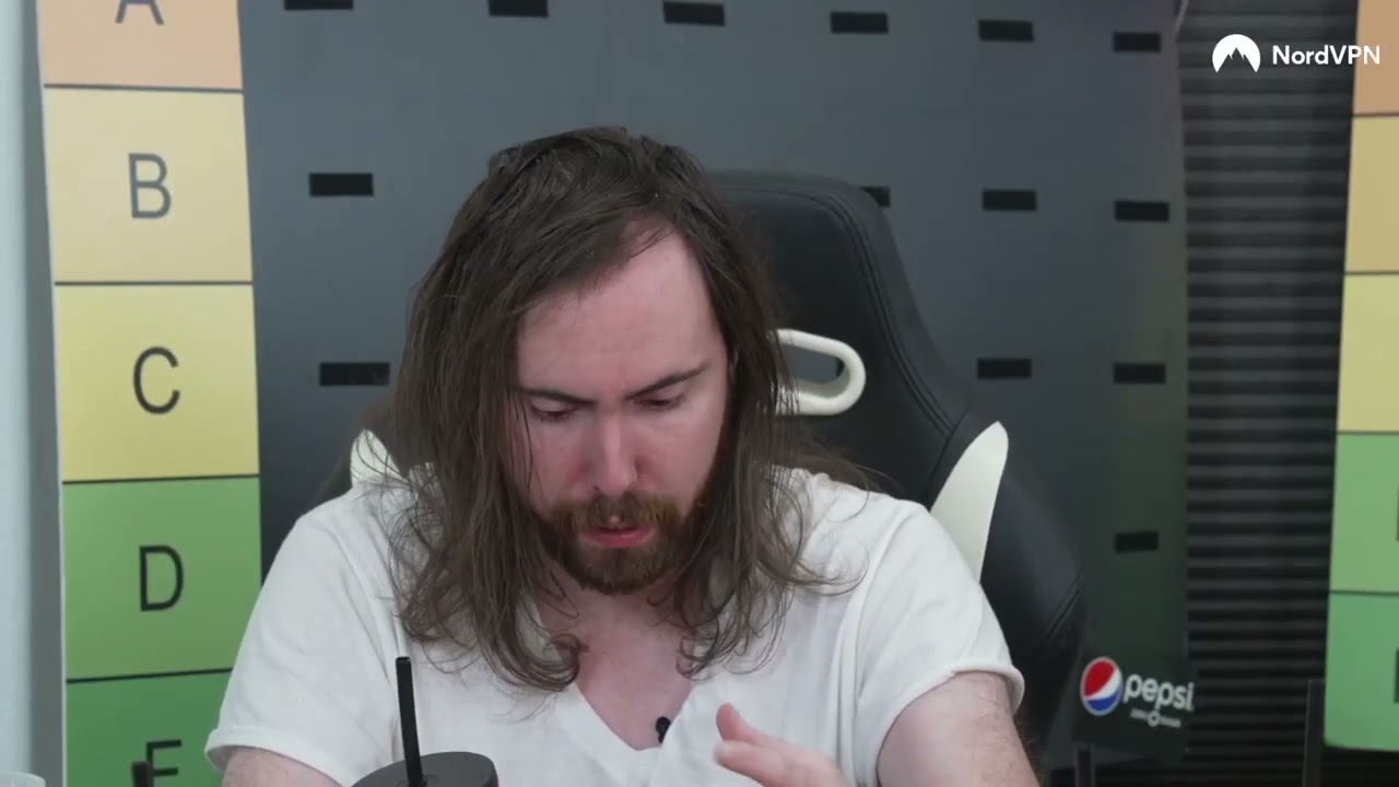 Asmon's reaction to drinking water