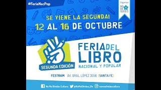 Segunda Feria del Libro Nacional y Popular en Santa Fe