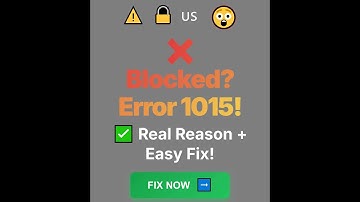 ❌ Blocked by Error 1015 During US Visa Appointment? Real Reason + Quick Fix Explained!