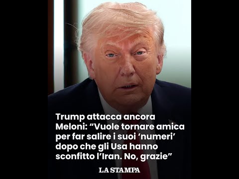 Video TRUMP rilancia: MELONI vuole tornare AMICA dopo lIRAN. No, grazie